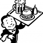 retro waiter