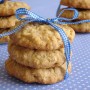 cookies wrapped in blue ribbon