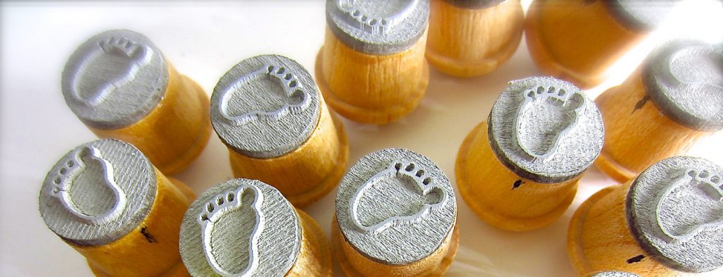 baby footprint stamps