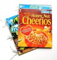 Cereal box notebook