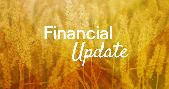 Financial Update From Our Treasurer